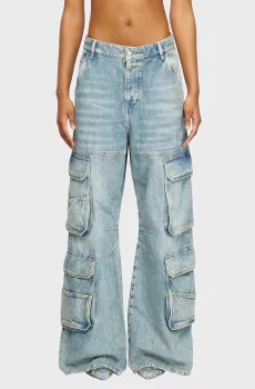 Женские голубые джинсы D-SIRE-CARGO-D Голубой 25-30 Diesel A13316 0DBCX