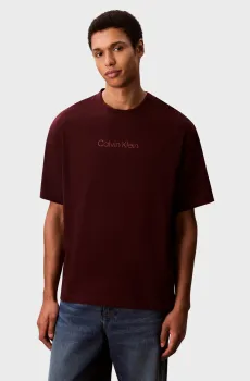 Мужская бордовая футболка SS STANDARD Бордовый XXL Calvin Klein LV04LD230G
