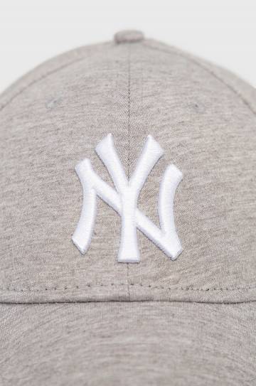 Хлопковая кепка New Era цвет серый с аппликацией 12523897-GREY Хлопковая кепка New Era цвет серый с аппликацией 12523897-GREY