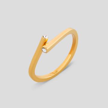 Серебряные кольца с позолотой Minimal 1733/1-п Серебряные кольца с позолотой Minimal 1733/1-п