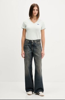 Хлопковая футболка Hugo Blue Classic V_B