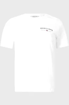 Женская белая футболка GRAPHIC Белый XS Gant 4201380