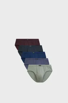 Мужские брифы (5 шт) Разноцветный XL Atlantic 5SMP-003