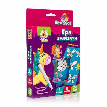 Игра с маркером Vladi Toys Пиши и вытирай Единороги, на украинском языке, от 3 лет, 17 деталей (VT5010-17) Игра с маркером Vladi Toys Пиши и вытирай Единороги, на украинском языке, от 3 лет, 17 деталей (VT5010-17)