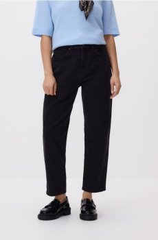 Reserved - Джинси mom fit з коротшою штанинoю - чорний - 831IU-99J