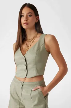 Женский зеленый жилет Зеленый M Guess W5GH71.WH5F0;F83S