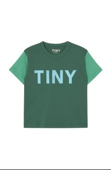 Детская хлопковая футболка Tinycottons COLOR BLOCK TEE
