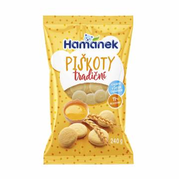 Детское печенье Hamanek Традиционное, от 3 лет, 240 г Детское печенье Hamanek Традиционное, от 3 лет, 240 г