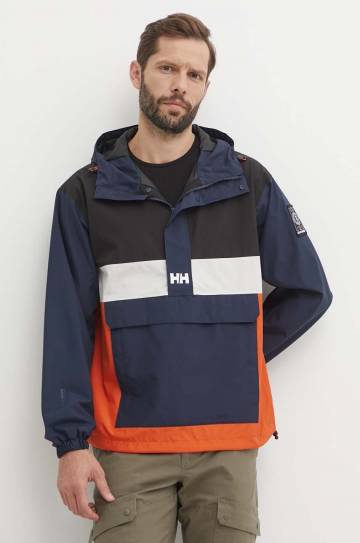 Дождевик Helly Hansen цвет синий переходная oversize Дождевик Helly Hansen цвет синий переходная oversize
