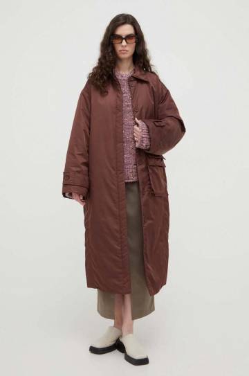 Куртка Lovechild женская цвет коричневый переходная oversize Куртка Lovechild женская цвет коричневый переходная oversize