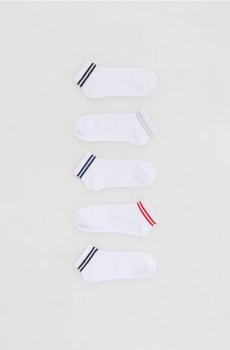 Reserved - Шкарпетки, набір з 5 - білий - 337IR-00X