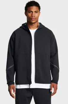 Мужское черное худи UA Unstoppable Flc Txtr FZ Черный S Under Armour 1386543-001