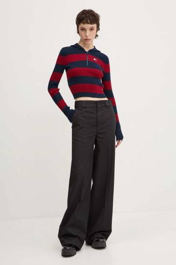 Свитер Tommy Jeans женский цвет синий DW0DW18679 Свитер Tommy Jeans женский цвет синий DW0DW18679