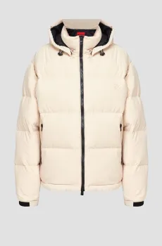 Мужской бежевый пуховик Бежевый M HUGO 50496293;275