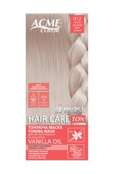 Тонирующая маска Acme Color Рябина Ton Oil Mask для светлых волос c эффектом ламинирования, 012 Светло-русый, 30 мл