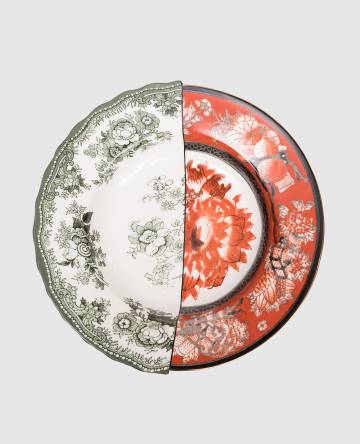 Фарфоровая тарелка для первых блюд Cecilia с принтом