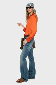 Женская оранжевая блуза Tink Оранжевый XS ZADIG&VOLTAIRE WWSH00021_TANGERINE