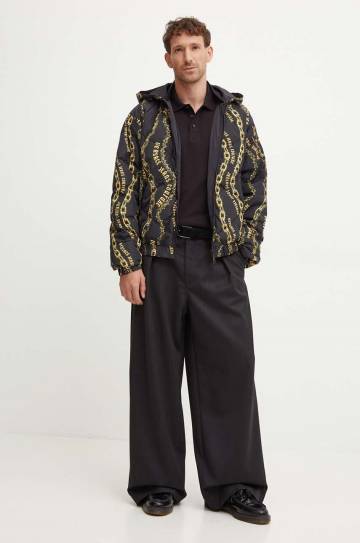 Двухсторонняя пуховая куртка Versace Jeans Couture мужская цвет чёрный зимняя 77GAUD17 CQD56 Двухсторонняя пуховая куртка Versace Jeans Couture мужская цвет чёрный зимняя 77GAUD17 CQD56