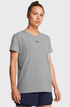 Женская серая футболка Campus Core Серый S Under Armour 1383648-025