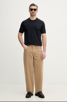 Хлопковая футболка Emporio Armani