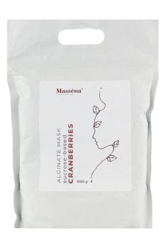 Альгинатная маска для лица Massena Alginate Mask Cranberries на основе сахарозы, 1 кг