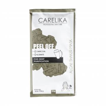 Альгинатная маска-шейкер для лица Carelika Peel Off Algae Shaker Mask Charcoal с углем, 20 г Альгинатная маска-шейкер для лица Carelika Peel Off Algae Shaker Mask Charcoal с углем, 20 г