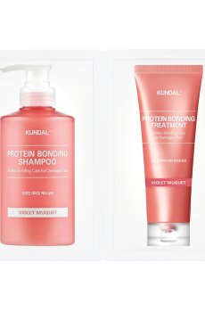Набор для волос Kundal Protein Bonding Violet Muguet (шампунь, 10 мл + кондиционер, 10 мл)