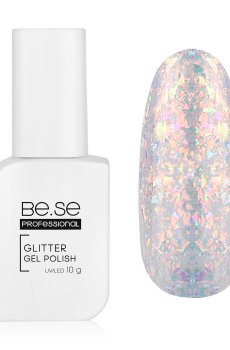 Гель-лак для ногтей Be.Se professional Gel Polish Glitter 016, 10 г