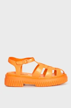 Женские оранжевые кожаные сандалии Оранжевый 39 Schutz S2157100010018U