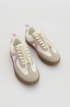 Reserved - Кросівки з комбінованого матеріалу - кремовий - 776IS-01X