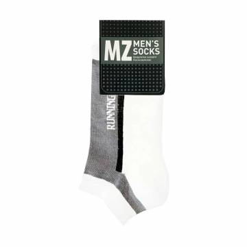 Носки мужские Modna Zona Running RT1321-061 бело-серые, размер 43-46