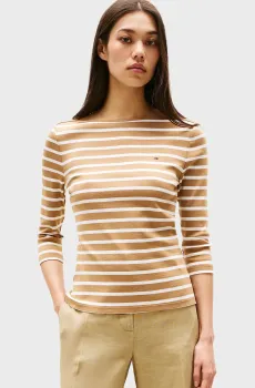 Женский лонгслив в полоску NEW CODY SLIM Разноцветный XS Tommy Hilfiger WW0WW40589