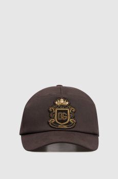 Коричневый кепка с нашивкой монограммы логотипа DG