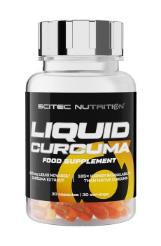 Жидкий экстракт корня куркумы Scitec Nutrition Liquid Curcuma, 30 гелевых капсул