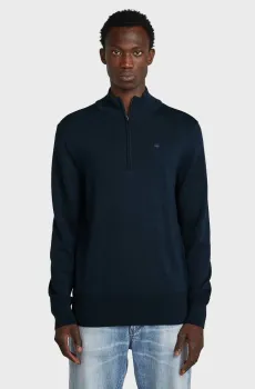 Мужская темно-синяя шерстяная кофта Premium Синий M G-Star RAW D27710,B692