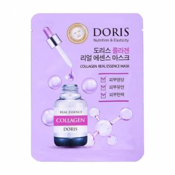 Ампульная тканевая маска для лица Doris Collagen Real Essence Mask с коллагеном, 25 мл Ампульная тканевая маска для лица Doris Collagen Real Essence Mask с коллагеном, 25 мл