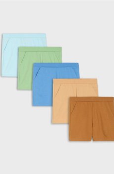 Трикотажні шорти 5 pack - бежевий