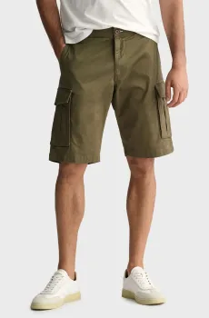 Мужские зеленые шорты RELAXED TWILL CARGO SHORTS Зеленый 32 Gant 205069
