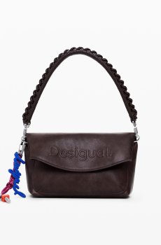 Desigual Brand Name Embossed Shoulder Bag