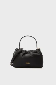 Женская черная кожаная сумка SOFT Черный ONESIZE Tommy Hilfiger AW0AW18306