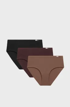 Женские трусики (3 шт) Разноцветный XL Atlantic 3CLP-016B