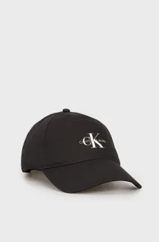 Женская черная кепка PRINTED MONOLOGO Черный ONESIZE Calvin Klein LV04K5027G