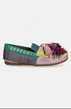 Замшевые мокасины Kurt Geiger London Pom Pom Moccasin