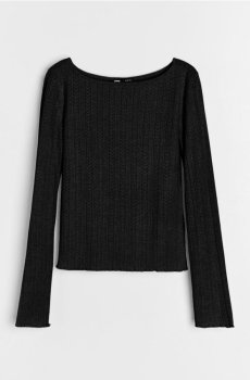 Джемпер з довгим рукавом - чорний