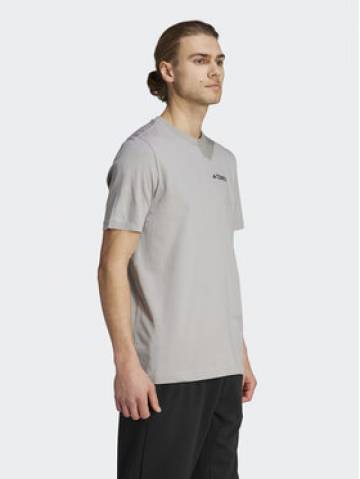 adidas Футболка IL5064 Сірий Regular Fit adidas Футболка IL5064 Сірий Regular Fit