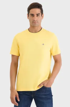 Мужская желтая футболка Желтый M Gant 2033019