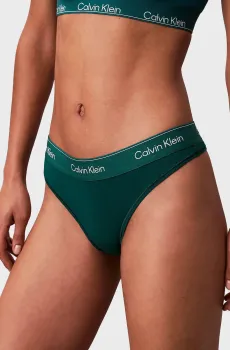 Женские зеленые трусики THONG Зеленый XL Calvin Klein LV00QF8518