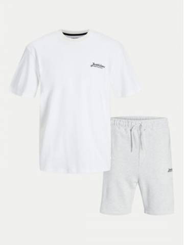 Jack&Jones Набір футболка і спортивні шорти Beau 12277466 Білий Relaxed Fit Jack&Jones Набір футболка і спортивні шорти Beau 12277466 Білий Relaxed Fit