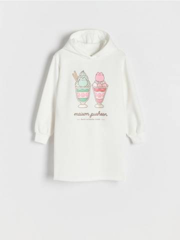 Reserved - GIRLS` DRESS - кремовий - 229DA-01X Reserved - GIRLS` DRESS - кремовий - 229DA-01X
