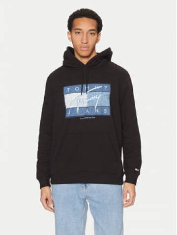 Tommy Jeans Світшот Dna Flag Twist DM0DM21100 Чорний Regular Fit Tommy Jeans Світшот Dna Flag Twist DM0DM21100 Чорний Regular Fit